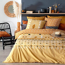 Atmosphera Parure de Lit 3 Pièces Kacang 240x220cm Ocre