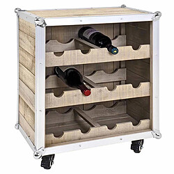 Paris Prix Meuble Range Bouteilles Mallette 63cm Naturel