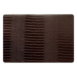 Atmosphera Set de Table Imprimé Croco 33x49cm Marron