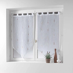 Paris Prix Paire de Voilages Chenilla 90x90cm Naturel