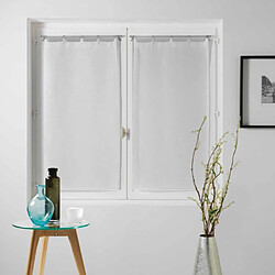 Paris Prix Paire de Voilages Milza 60x90cm Blanc