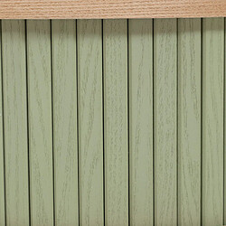 Atmosphera Table de chevet 2 portes en bois NYSOS - Vert pas cher