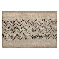 Secret De Gourmet Set de Table en Jute Chevron 30x45cm Noir