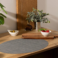 Avis Secret De Gourmet Set de Table Ovale Maoli 35x48cm Taupe