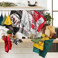 Acheter Paris Prix Torchon en Coton Tissé Comptoir 50x70cm Jaune