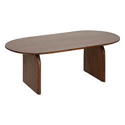 Atmosphera Table basse ovale bois - Marron