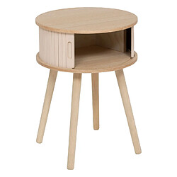 Avis Atmosphera Table de chevet 2 portes en bois NYSOS - Crème