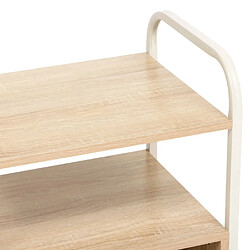 Five Simply Smart Table de Chevet Avec Niche Curvy 50cm Naturel