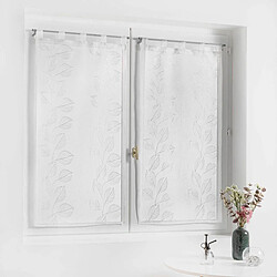 Avis Douceur D'Interieur Paire de Voilages Edenia 60x160cm Blanc