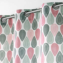 Paris Prix Rideau à Œillets Imprimé Palpito 140x260cm Rose