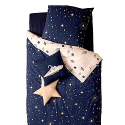 Atmosphera Parure de Lit 2 Pièces Espace 140x200cm Bleu