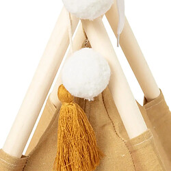 Atmosphera Tipi enfant en tissu - Ocre pas cher