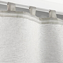 Paris Prix Paire de Voilages Duetto 60x90cm Gris & Blanc