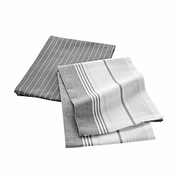 Paris Prix Lot de 2 Torchons Grand Chef 50x70cm Gris