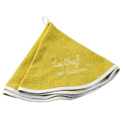 Paris Prix Essuie-Main Rond Cuistot 60cm Jaune