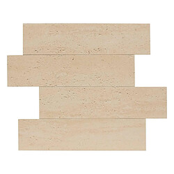 Atmosphera Lot de 2 Stickers Effet Travertin Cary 30x38cm Beige