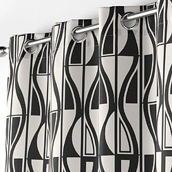 Paris Prix Rideau à Œillets Ikaris 140x260cm Noir & Blanc