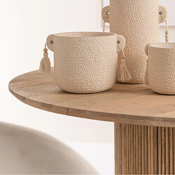 Mes Table à manger ronde bois - Naturel