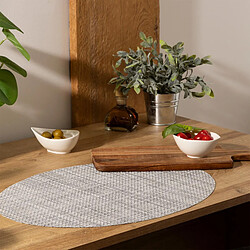Avis Secret De Gourmet Set de Table Ovale Maoli 35x48cm Gris Bleu