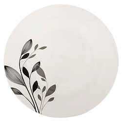 Secret De Gourmet Service de Table 18 Pièces Lila 26cm Blanc & Noir