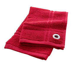Paris Prix Essuie-Main en Éponge Suzette 50x50cm Rouge