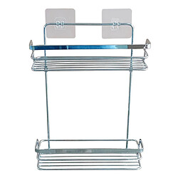 Paris Prix Serviteur de Douche 2 Niveaux Filaire Premium 35cm Chrome