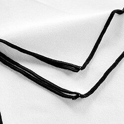 Paris Prix Lot de 3 Serviettes de Table Mistraline 40x40cm Blanc