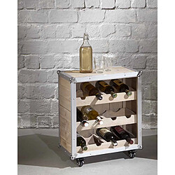 Paris Prix Meuble Range Bouteilles Mallette 63cm Naturel