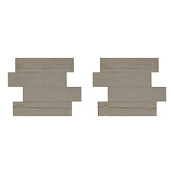 Atmosphera Lot de 2 Stickers Effet Béton Cary 30x38cm Gris