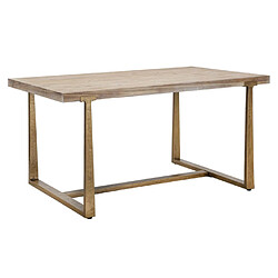 Paris prix Table à manger effet bois - Naturel