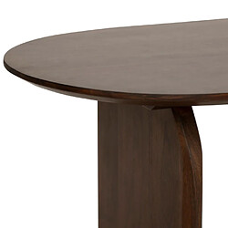 Atmosphera Table basse ovale bois - Marron