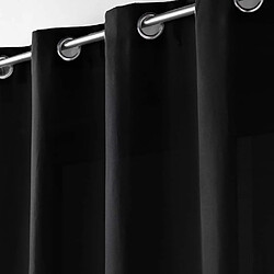 Paris Prix Rideau à Oeillets Absolu 140x260cm Noir