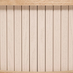 Atmosphera Table de chevet 2 portes en bois NYSOS - Crème pas cher