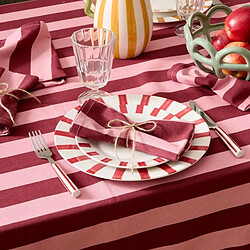 Avis Atmosphera Lot de 4 Serviettes de Table Chéri 40x40cm Rouge