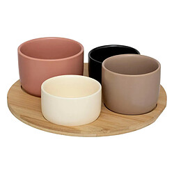 Secret De Gourmet Service Apéritif 5 Pièces Wavy Bliss 11cm Multicolore