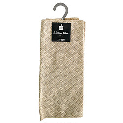 Acheter Paris Prix Lot de 2 Sets de Table Danity 33x45cm Beige