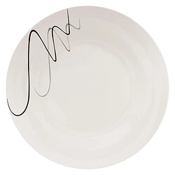 Service vaisselle 18 pièces – 6 assiettes plates 26,5cm – 6 assiettes creuses 20,3cm – 6 petites