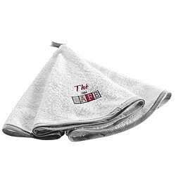 Paris Prix Essuie-Main Rond en Coton Déjeuner 60cm Blanc