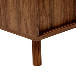 Avis Five Simply Smart Table basse 2 portes coulissantes effet noyer SLIDY - Marron