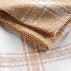 Paris Prix Lot de 2 Torchons Cuisiline 50x70cm Beige