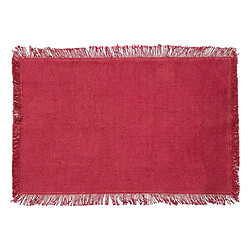 Secret De Gourmet Set de Table Déco Maha 30x45cm Rouge Grenat