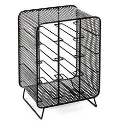 Paris Prix Porte-Bouteilles en Acier 12 Bouteilles 46cm Noir