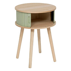 Atmosphera Table de Chevet 2 Portes Nysos 54cm Vert