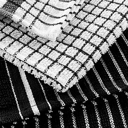 Paris Prix Lot de 2 Torchons Éponge Classico 50x70cm Noir