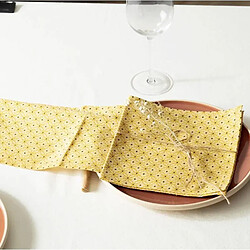 Avis Atmosphera Lot de 4 Serviettes de Table Paty 40x40cm Ocre