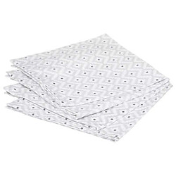 Atmosphera Lot de 4 Serviettes de Table Etnik 40x40cm Gris