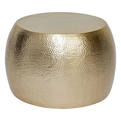 Atmosphera Lot de 2 Tables Basses en Métal Issam 70cm Doré