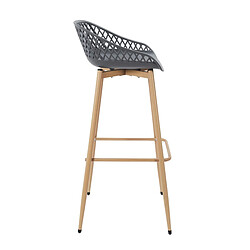 Acheter Paris Prix Lot de 2 Tabourets de Bar Malaga 88cm Gris