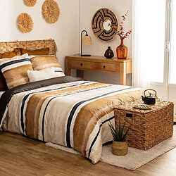 Atmosphera Parure de Lit 3 Pièces Hana 240x220cm Ocre