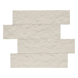 Atmosphera Lot de 2 Stickers Effet Pierre Cary 30x38cm Beige